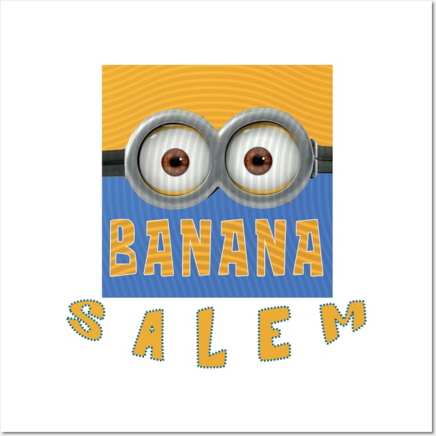 MINION BANANA USA SALEM Wall Art by LuckYA